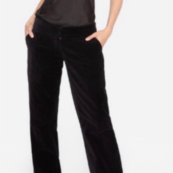 Johnny Was 4 Love and Liberty Black Velveteen Wide Leg Pants New with Tags - Picture 4 of 14